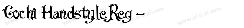 Gochi HandstyleReg字体转换